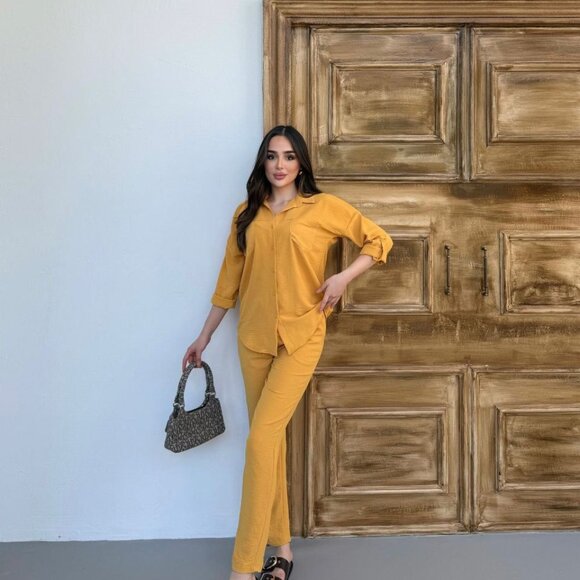 Women Lounge Set Relaxed & Trendy Perfect for Casual Days - S, M, L, XL - Picture 1 of 4